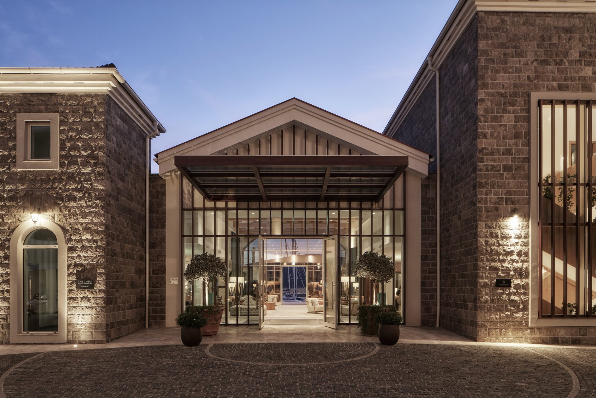 The Chedi Lustica Bay Entrance