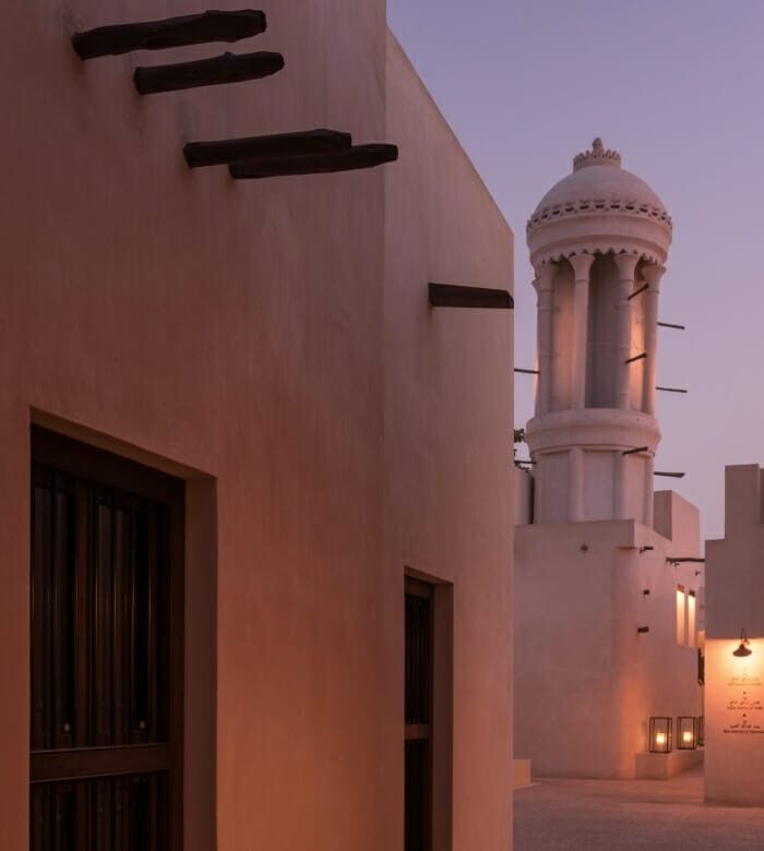 ALB Exterior Windtower Sunset