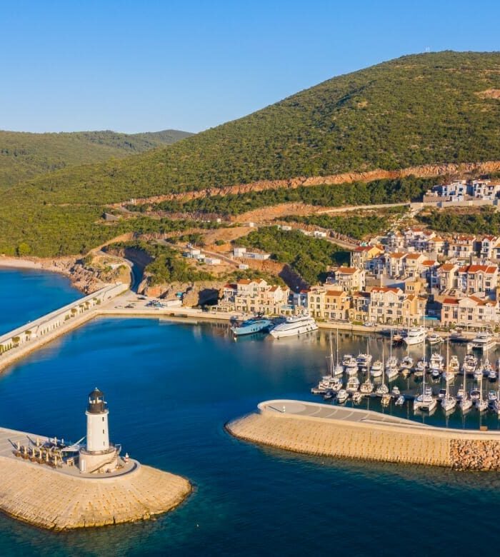 CLB Lustica Bay aerial view 1