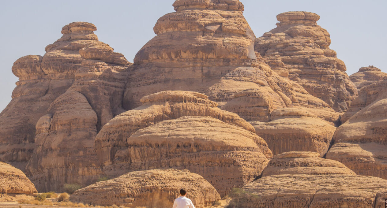 Chedi Hegra Desert cycling images