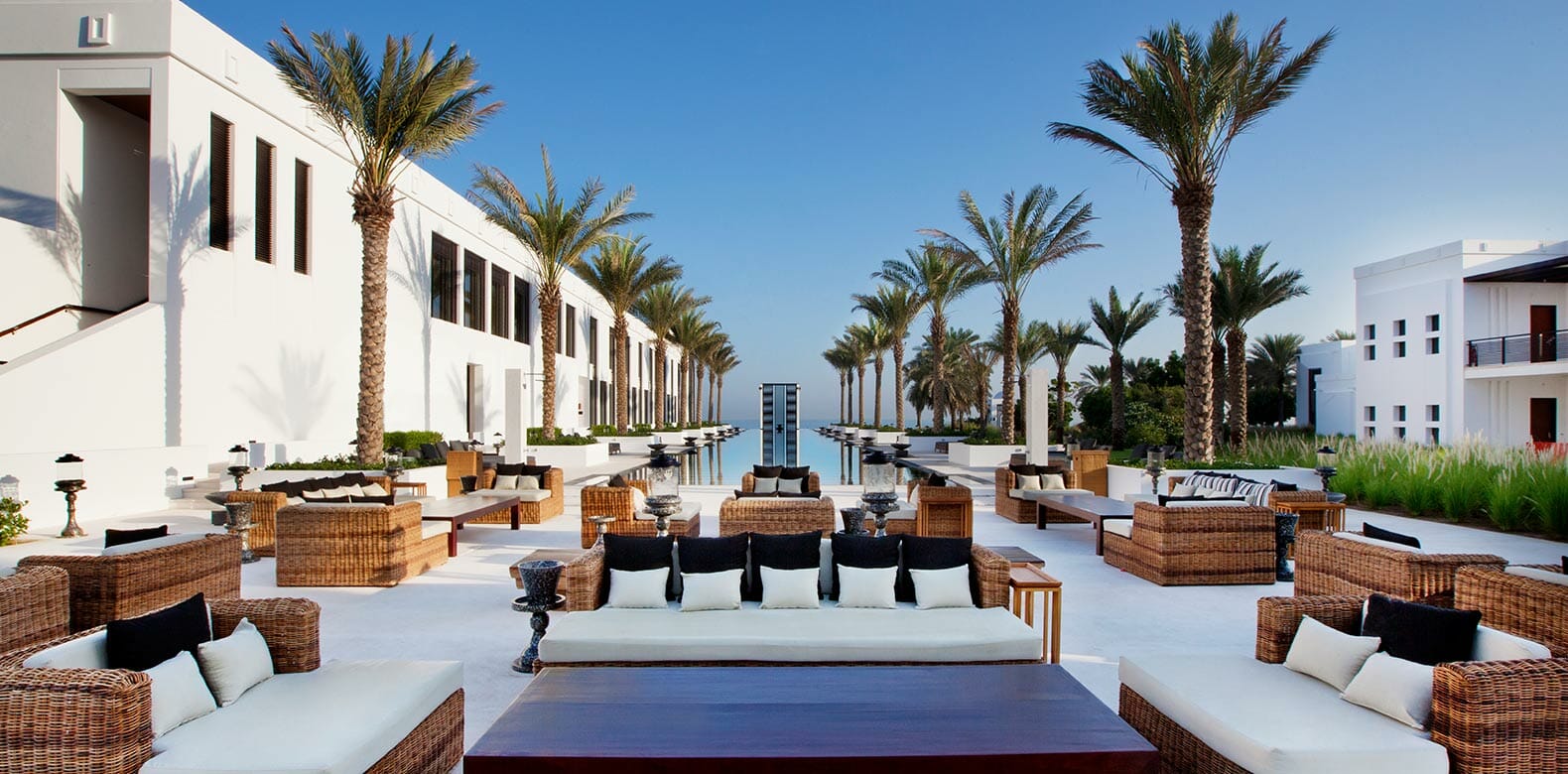 Chedi Muscat Pools Long Pool Daylight v 1