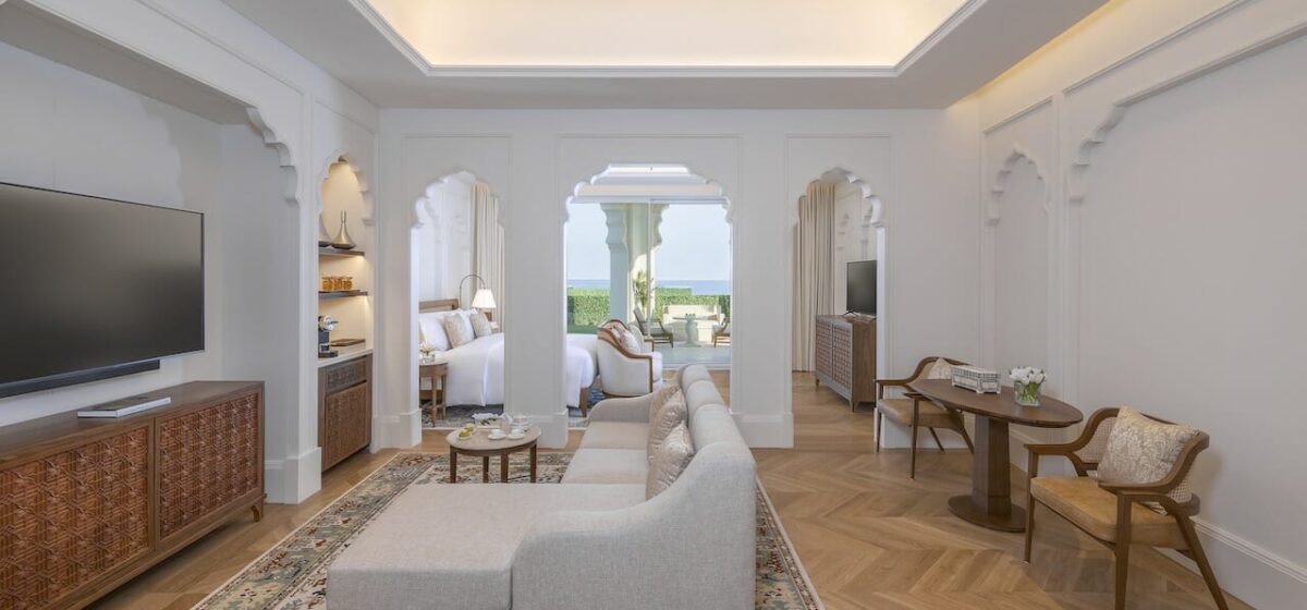 Katara suite beach living room