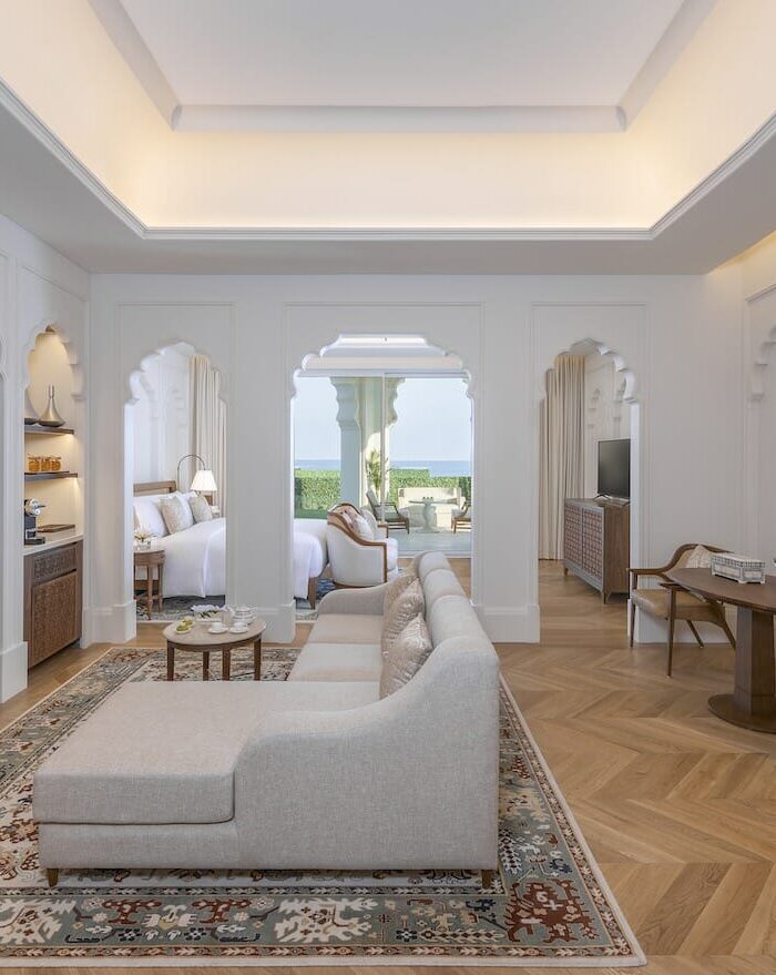 Katara suite beach living room