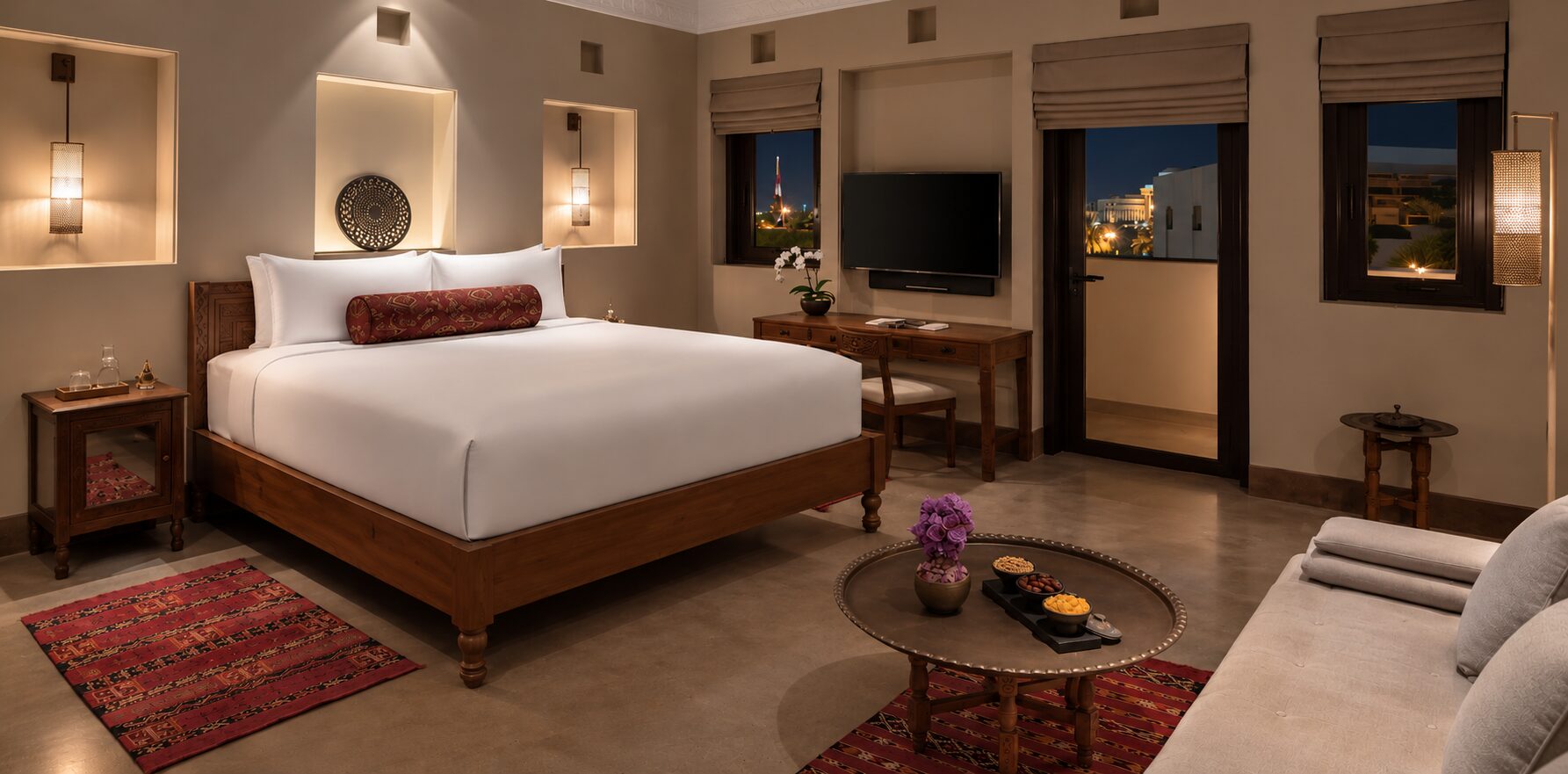 Warm Heritage Suite at Night